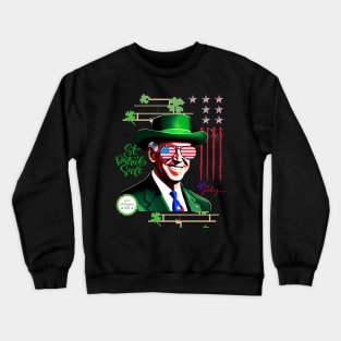 Modern Happy 4th Of July Joe Biden St Patricks Day Leprechaun Hat Crewneck Sweatshirt